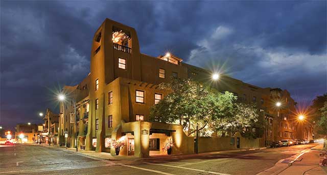 la fonda hotel at night