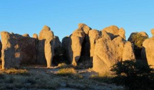 City of Rocks at sunset