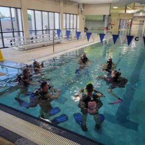 SCUBA class at SCUBA Connection in the pool.