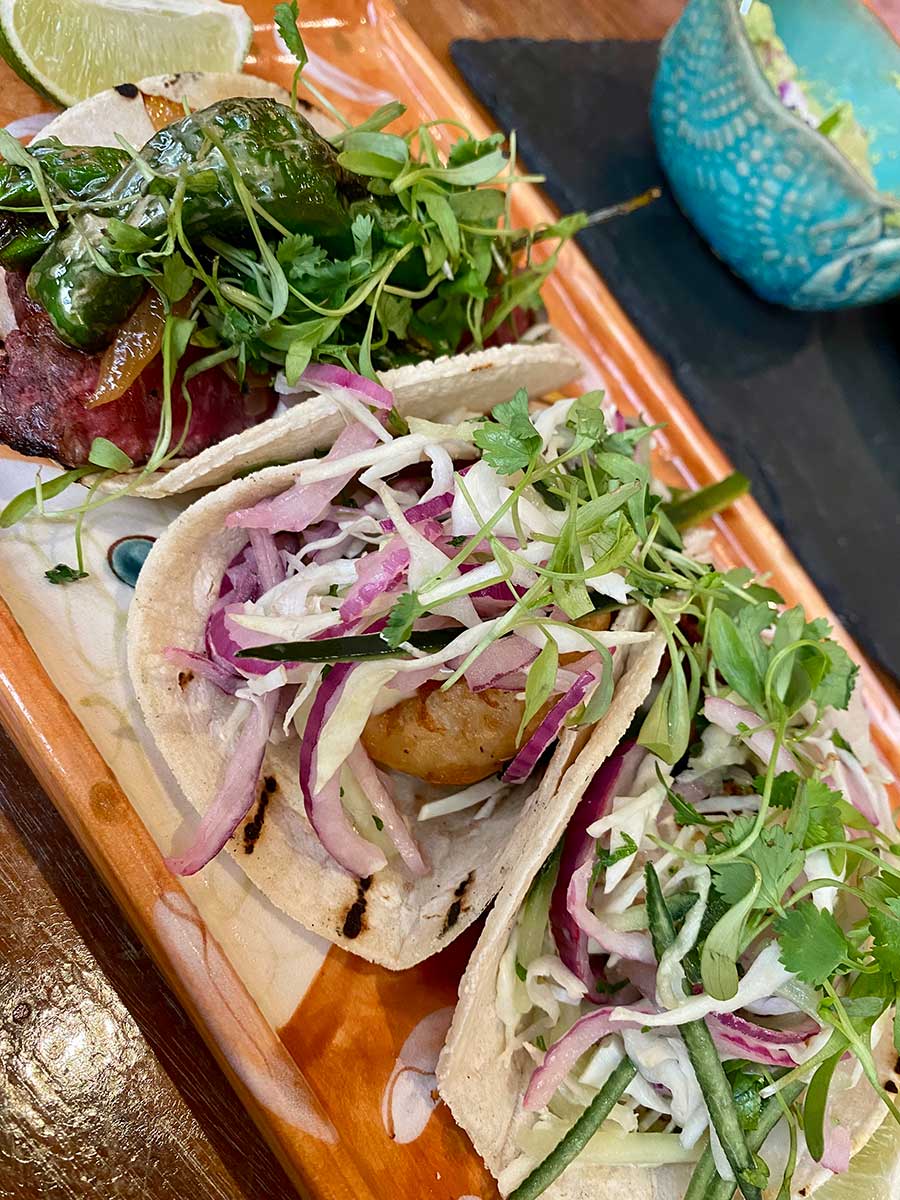 Taco plate at Inn of the Anasazi.