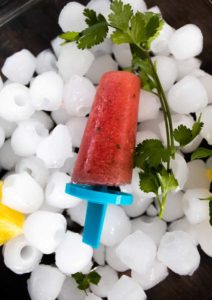 Watermelon ice pop