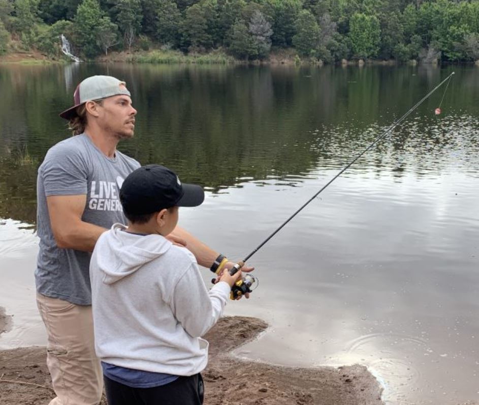 Big Brothers Big Sisters (BBBS) Big and Little fishing