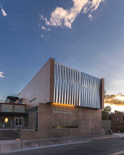 New Mexico Museum of Art Vladem Contemporary in the Railyard, 2023. Photograph by Tira Howard.