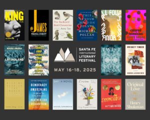 Santa Fe International Literary Festival 2025 flyer.