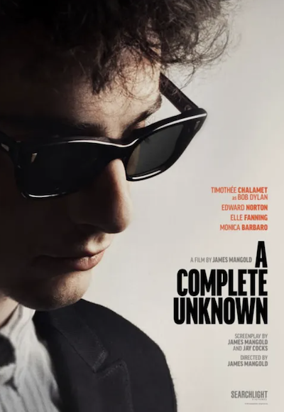 A Complete Unknown film poster.