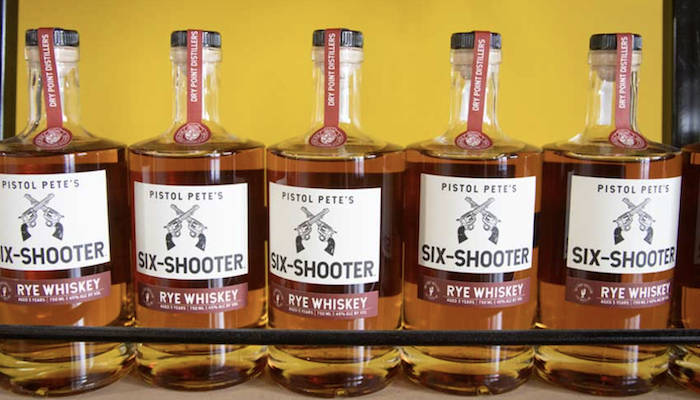 Dry Point Distillers Six Shooter Rye.