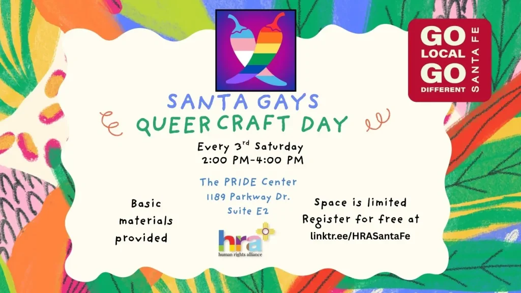 Santa Gays Queer Craft Day: DIY Pride Stickers & Pins